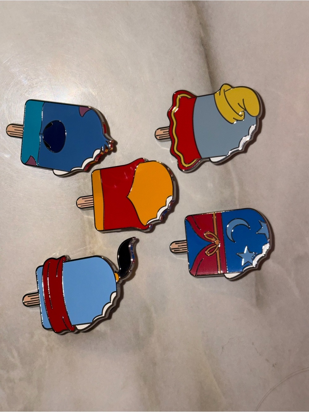 Disney ice cream series 2 Enamel Pin Set
